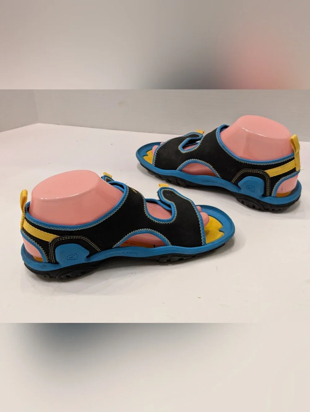 Keen Big Kid Boy's 6 Blue Black Knotch Creek Open Toe Water Shoes Sandals